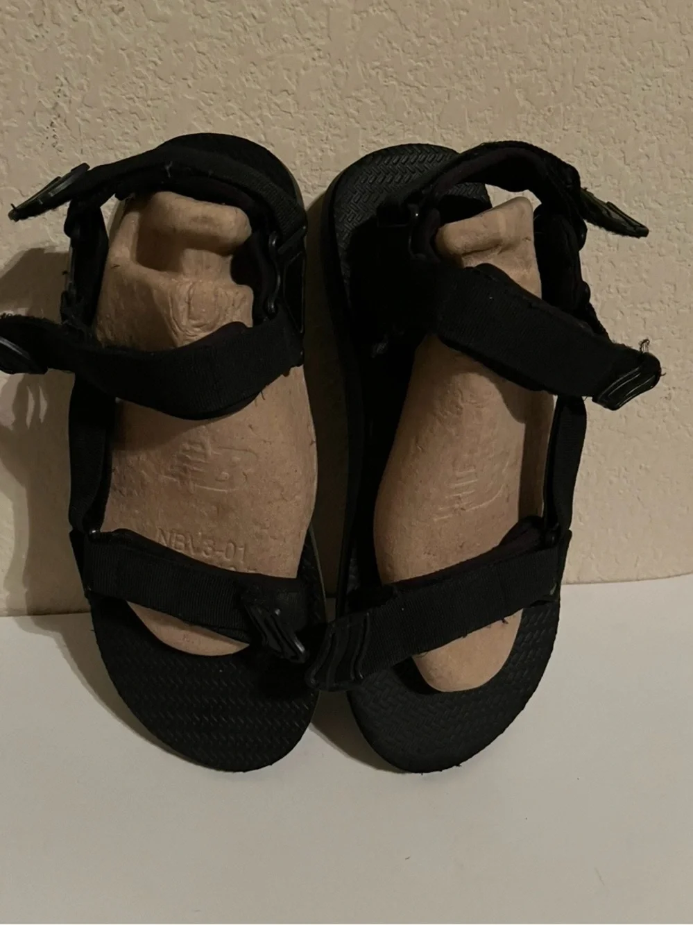 Men’s 11 Black Outdoor Sport Sandals - Adjustable Straps